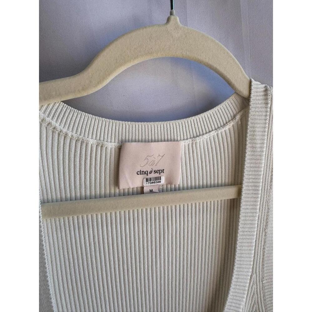 Cinq à Sept Off-White Parma Dress Size M with discoloration - Picture 6 of 8